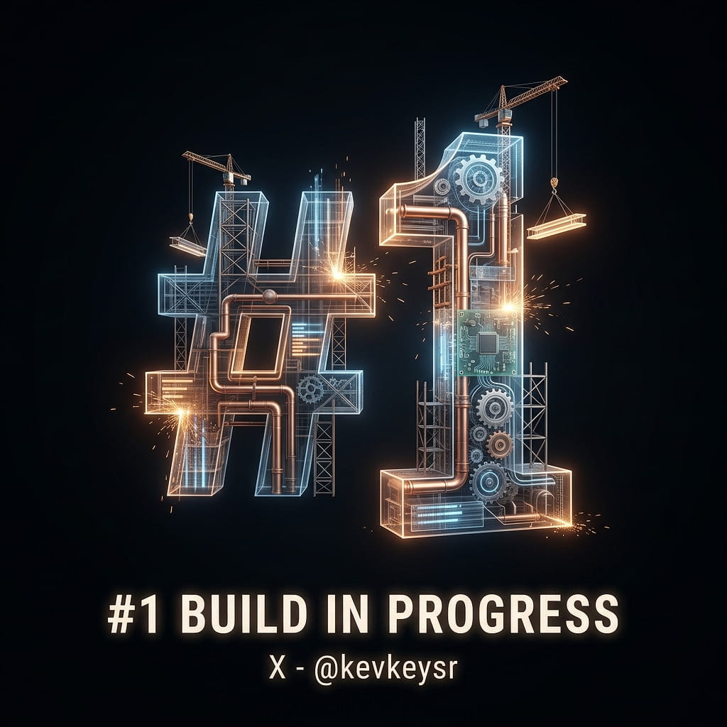 #1 Build in progress - X: @kevkeysr